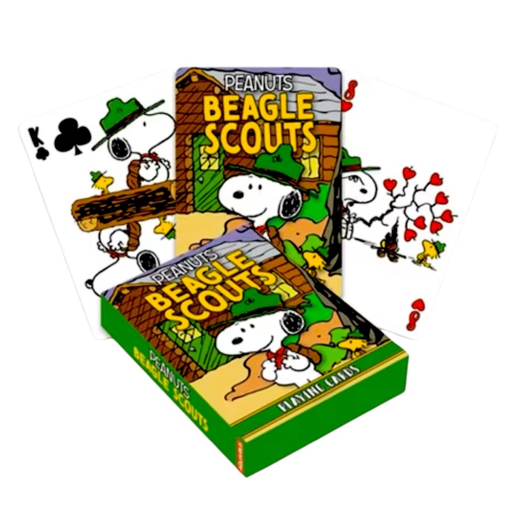 Peanuts Snoopy Beagle Scouts Retro Playing Cards - NWT